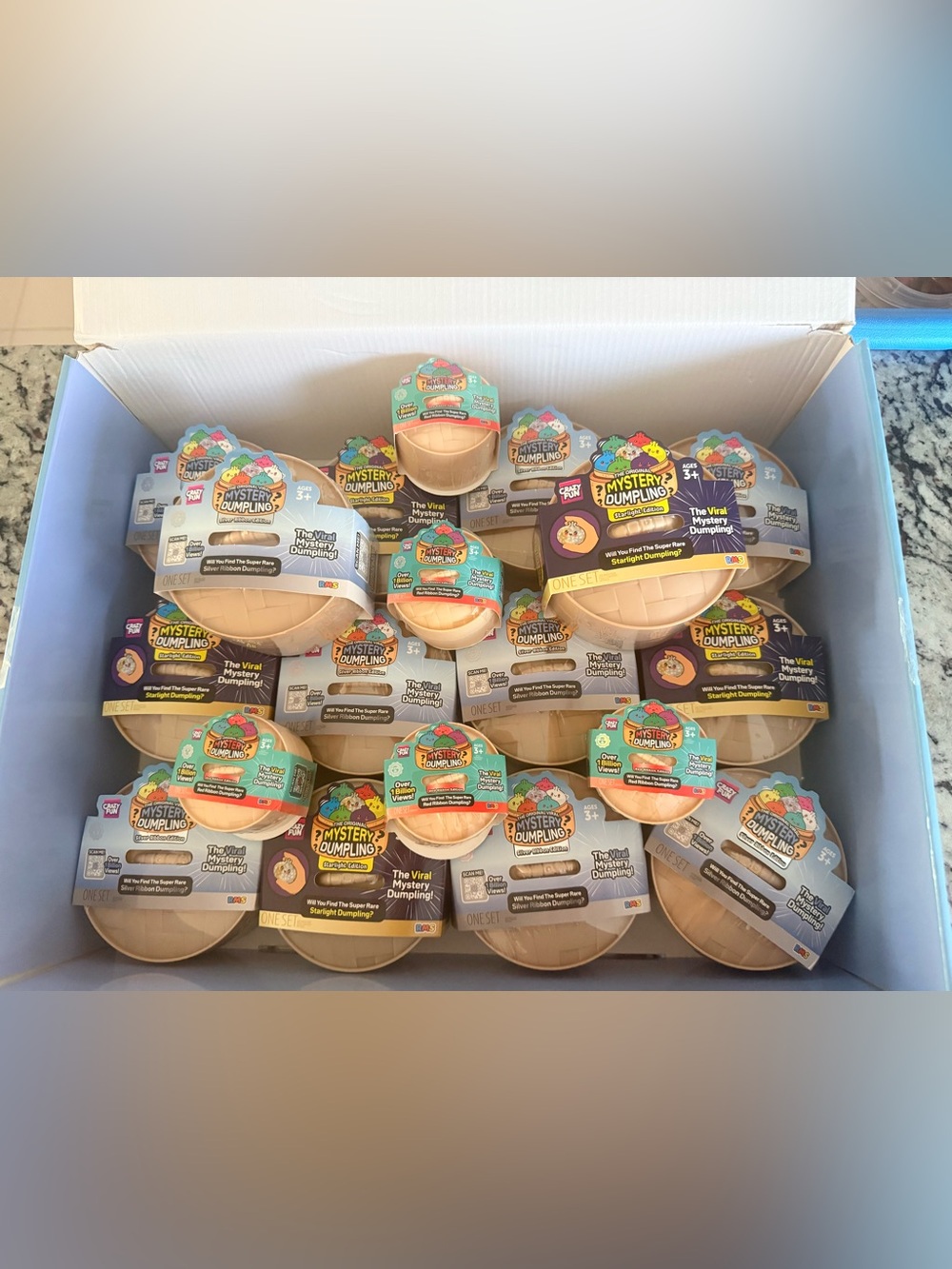 RMS Mystery Squishy Dumpling Lot 19 Different Editions Sealed Crazy Fun Case